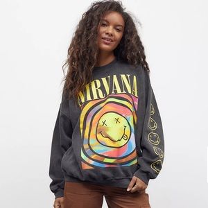 Nirvana Smile Overdyed Sweatshirt